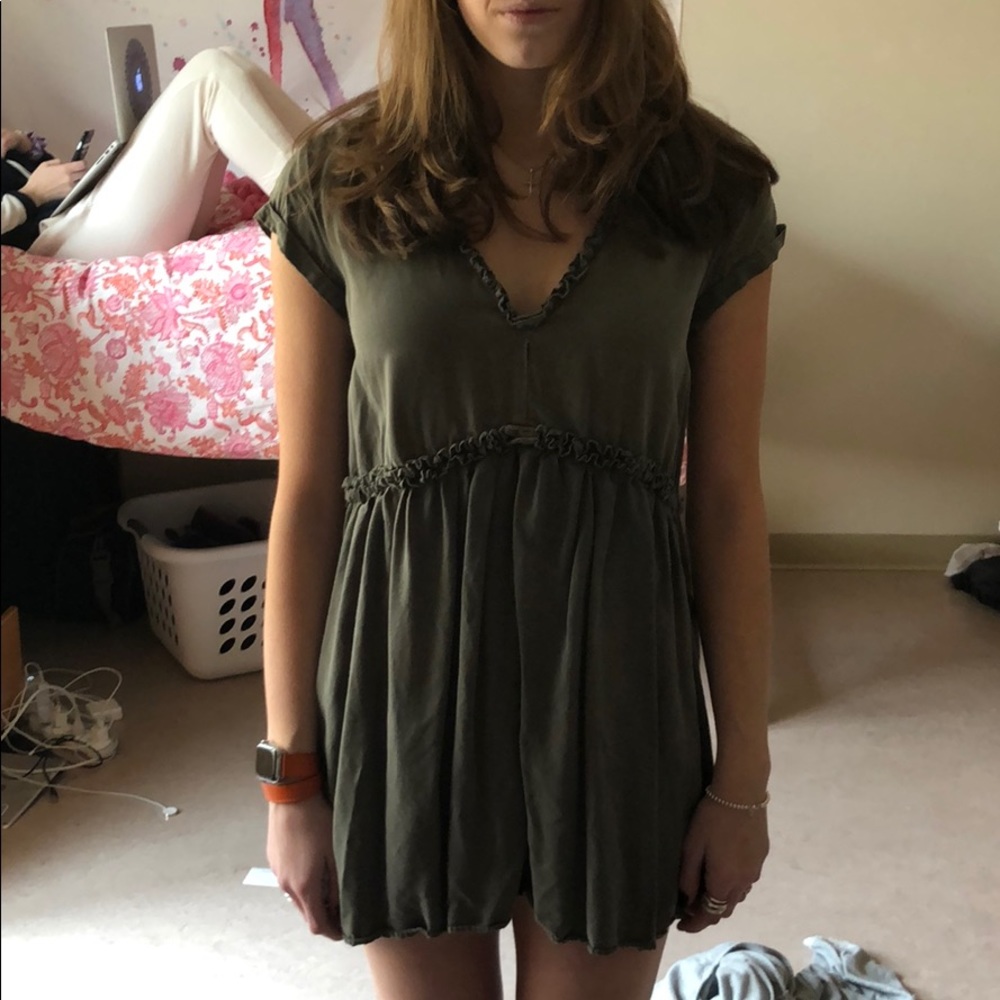olive Zara dress